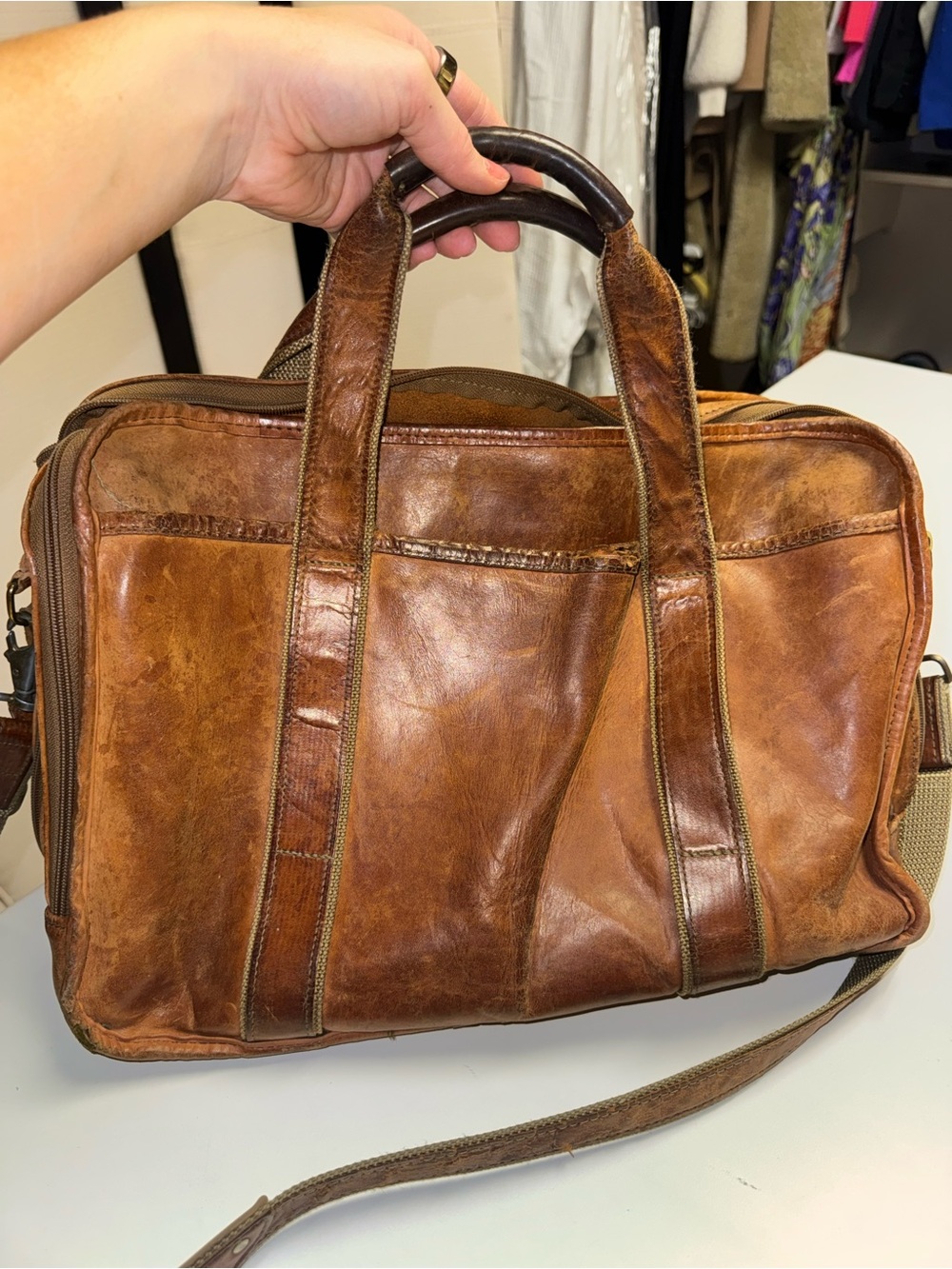 Vintage Hartmann Leather Briefcase